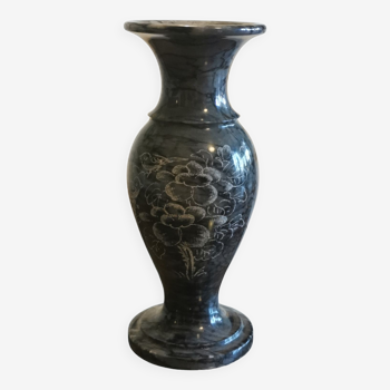 Carved marble vase