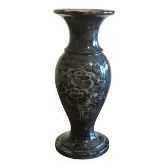 Carved marble vase