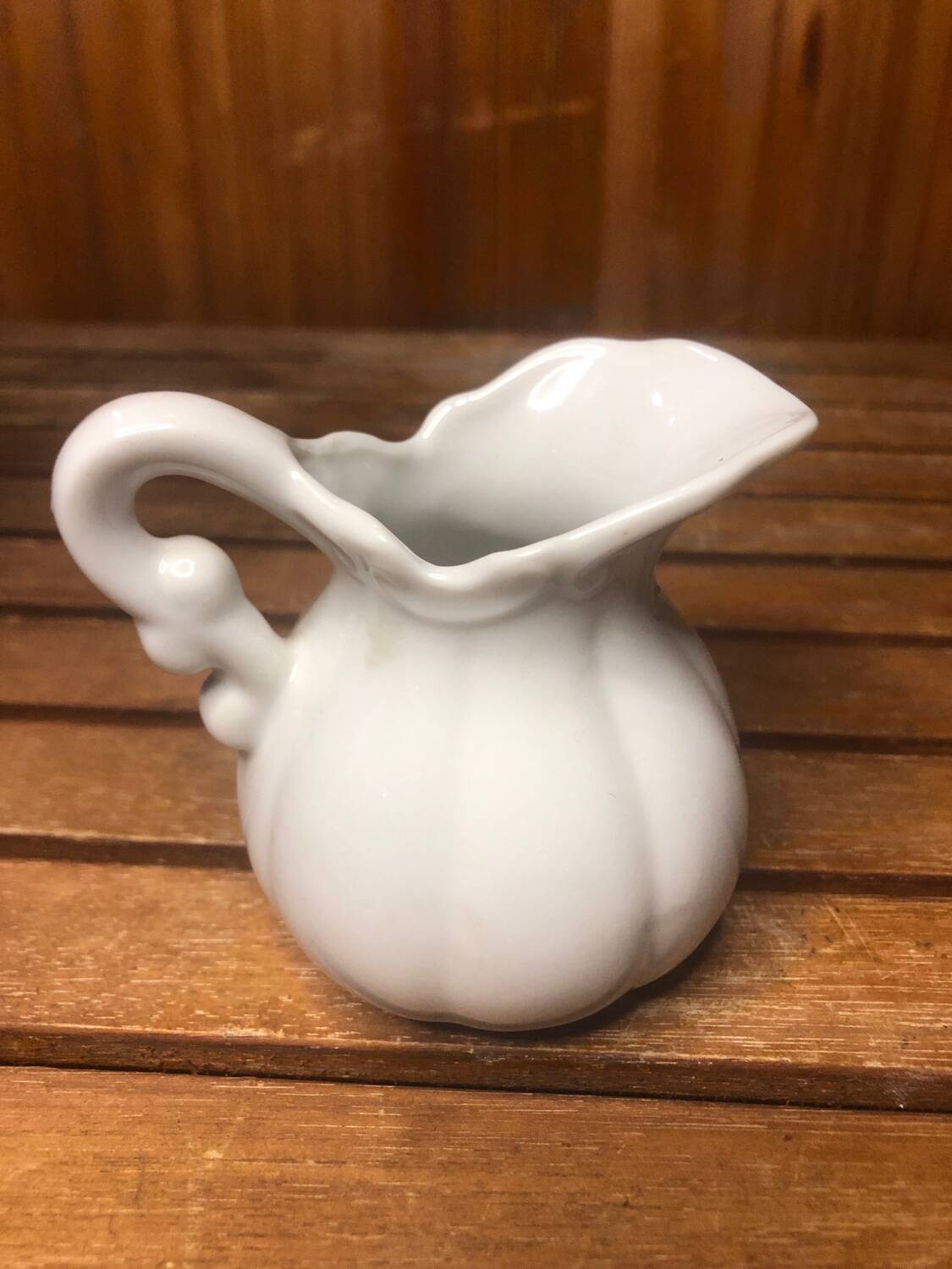 Old pierrot milk pitcher drawing tristan white porcelain 1980 vintage