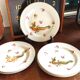 6 assiettes à dessert AIGI décorées de dragons dorés
