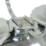 Mid Century Foldable Cake Stand Snack Etagère 3 Levels Chrome