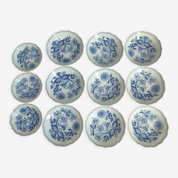 Set of 12 saucers porcelain meissen