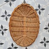 Wicker mirror