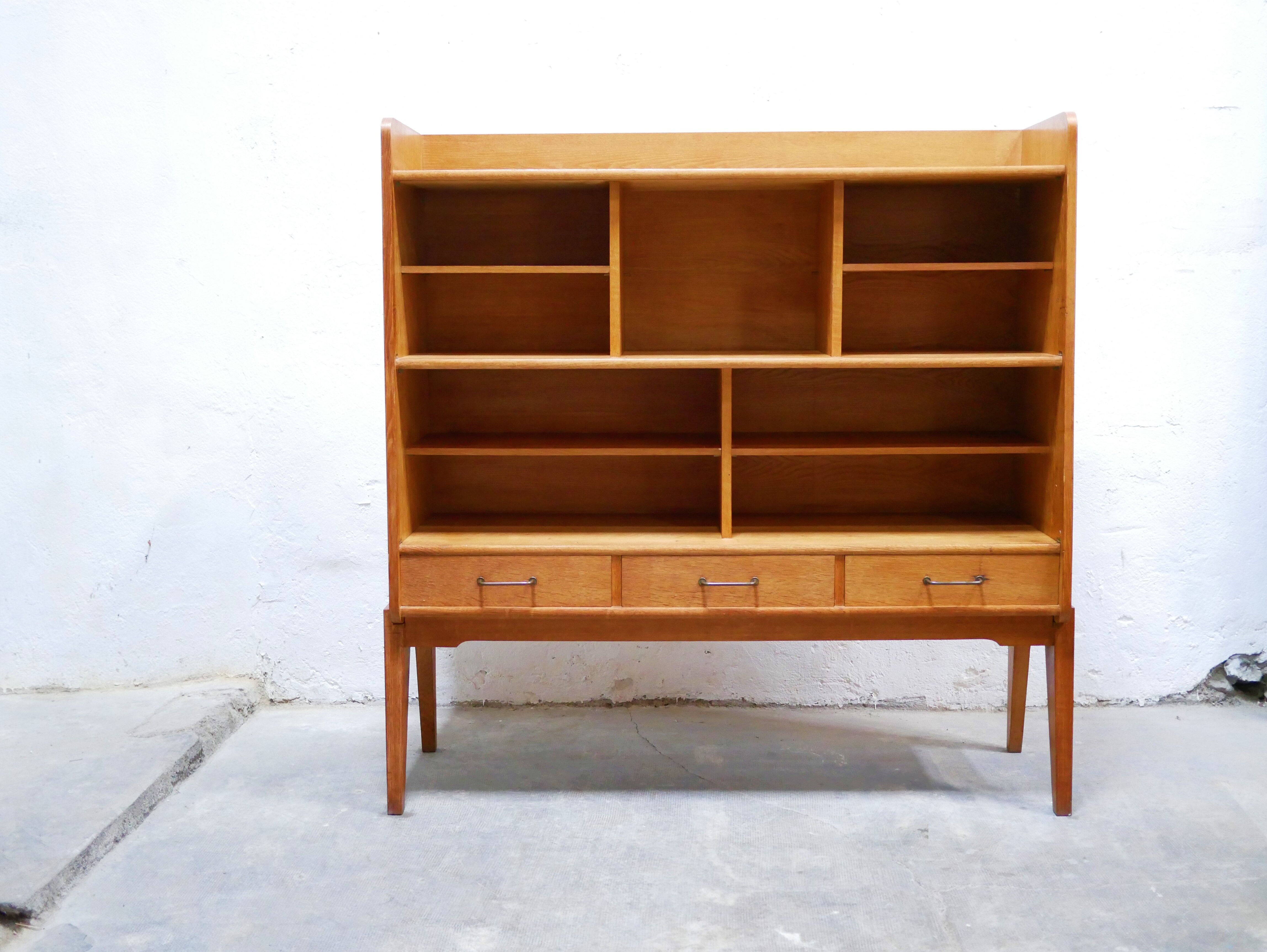 Vintage wooden sideboard library