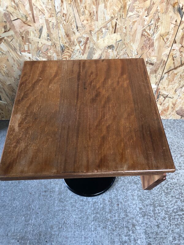 Ancienne table de bistrot pied fonte noir