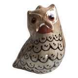 Ceramic Sculpture Figurine Signed MOSSER Gilbert Owl Hulotte Owl