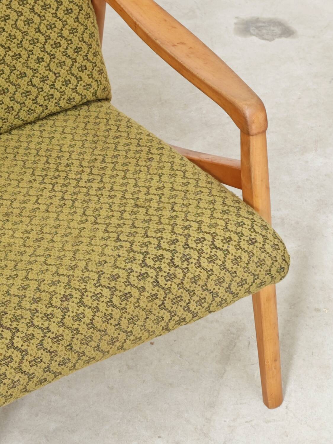 Pair of light green armchairs by Jiri Jiroutek for Interier Praha, 1960