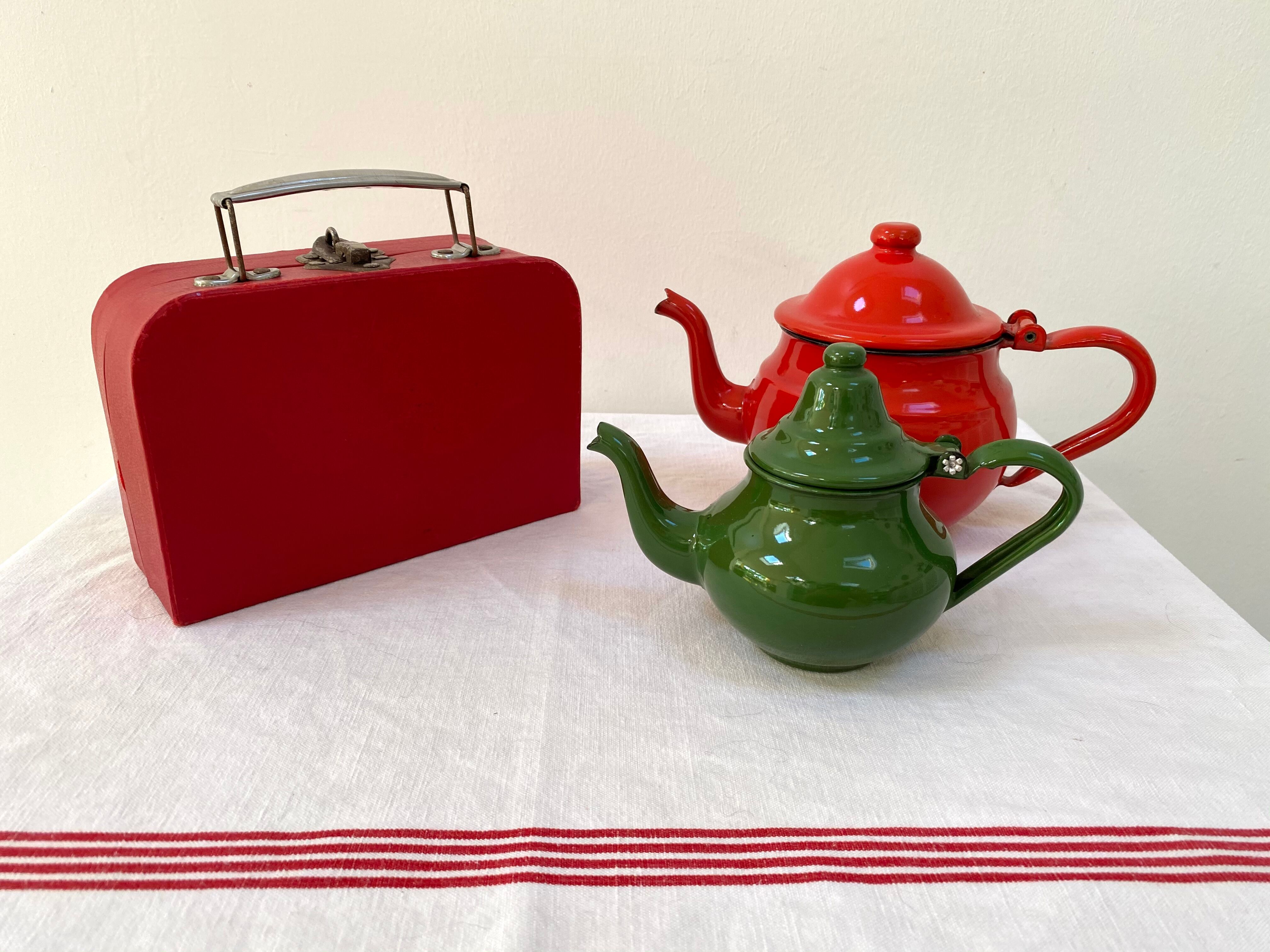 Red suitcase from the 60s