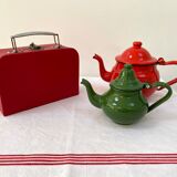 Red suitcase from the 60s