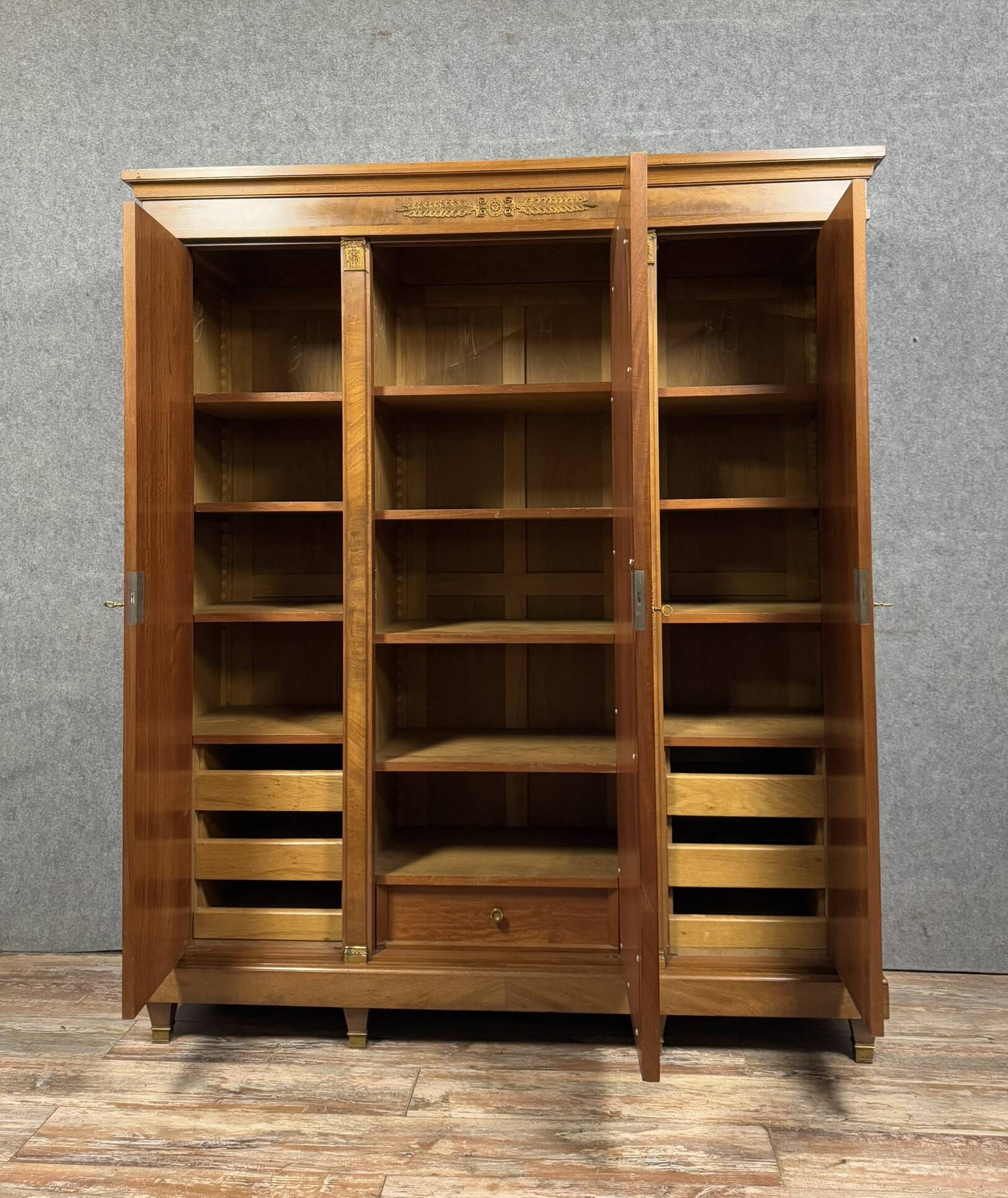 Empire style mahogany trouser cabinet circa 1920
