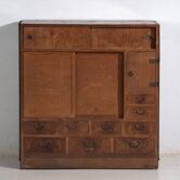 Ancien coffre de rangement japonais – période Meiji (c.1868-1912)
