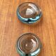 Set of 2 Danish glass bowls from the mid-century by Per Lütken for Holmegaard, 1960s.