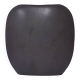 vase plat vintage noir mat