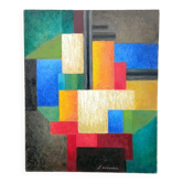 Oil painting on canvas signed Angelina Lavernia