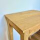 Small old table in country farmhouse style, renovated solid wood