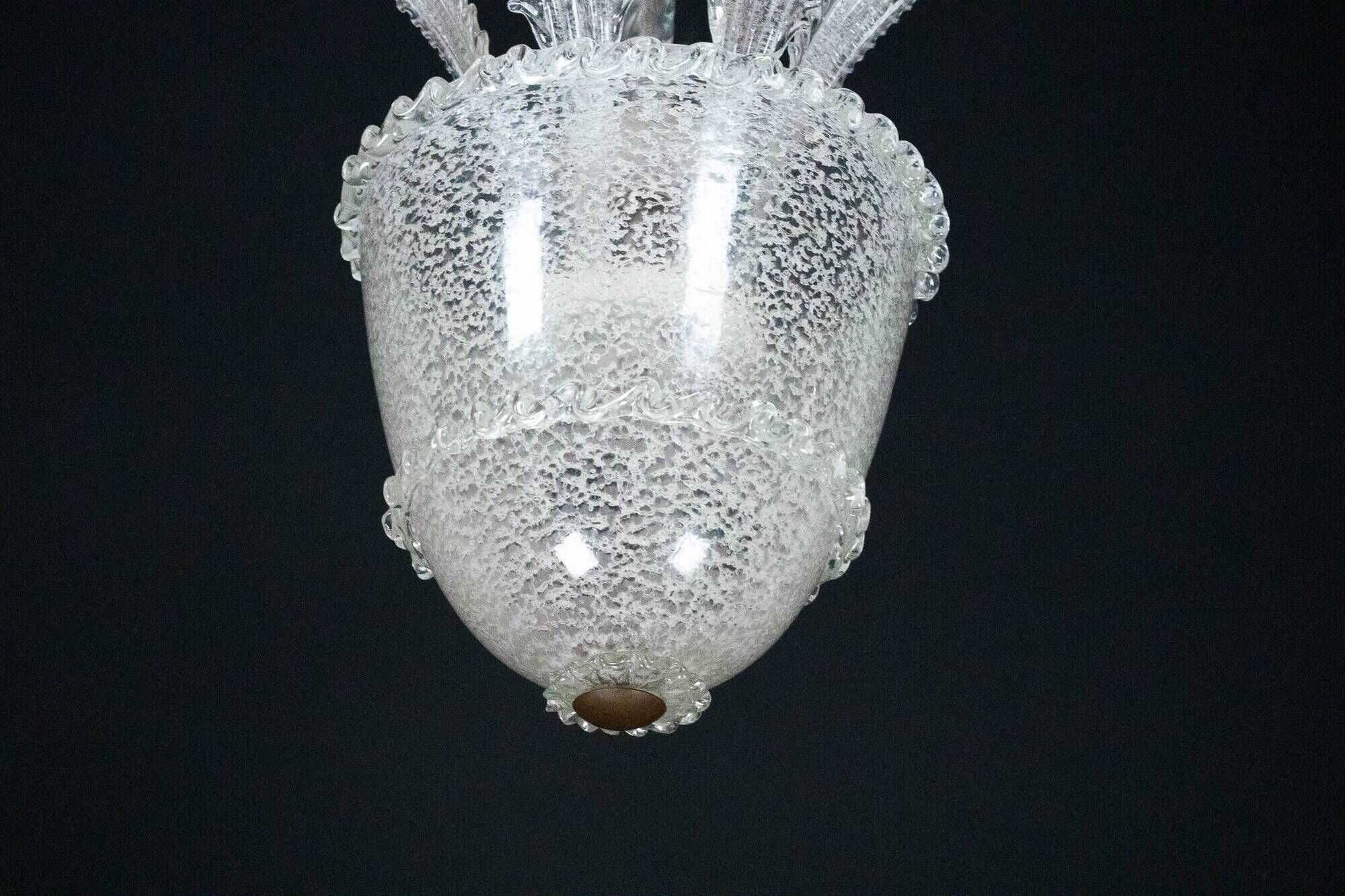 Vintage Italian Murano Glass Chandelier from the 1930s