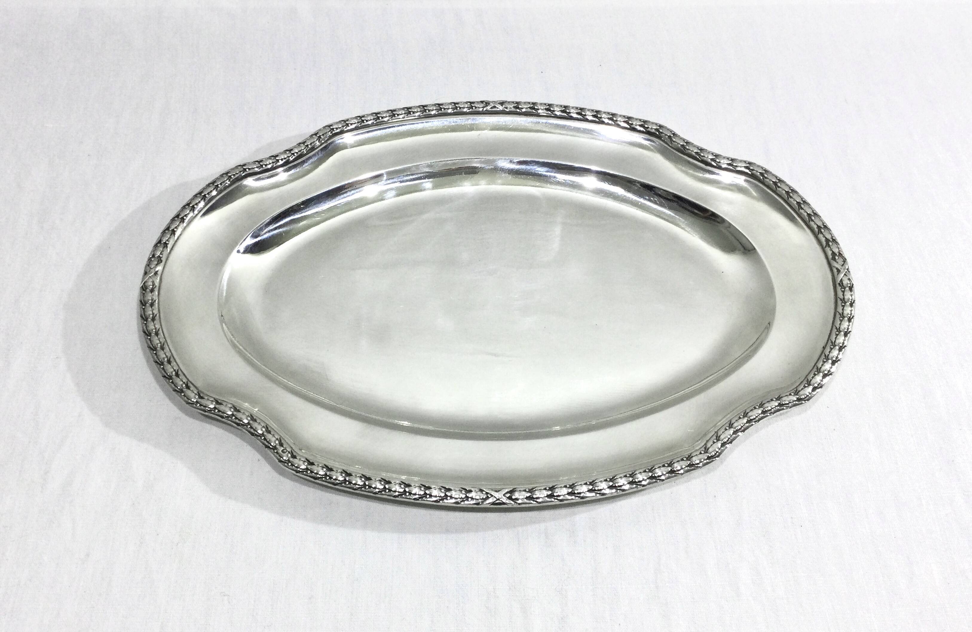 Victor Boivin - Plat De Service en Argent
