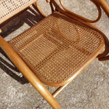 Adult rocking rattan bamboo and caning 60s