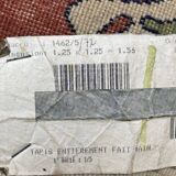 Round handmade wool sinkiang rug