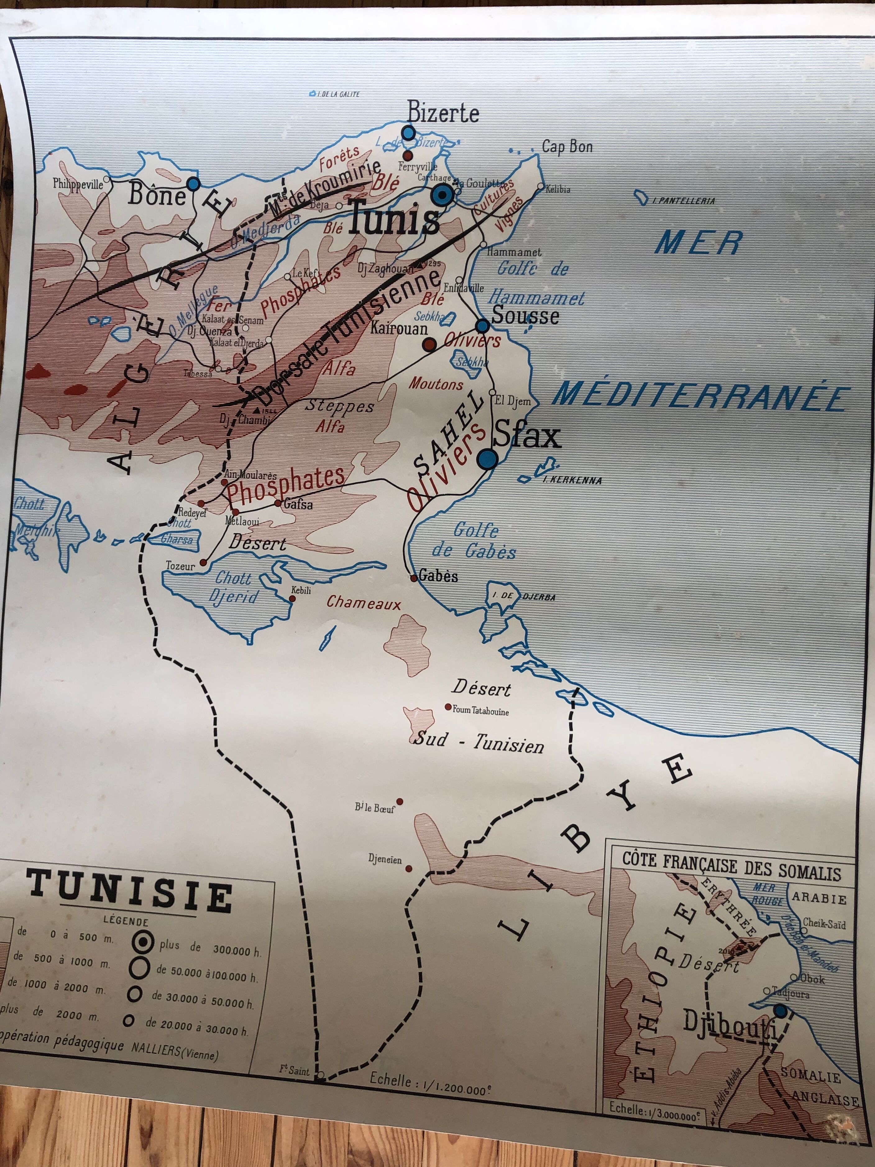School poster Tunisia/Algeria