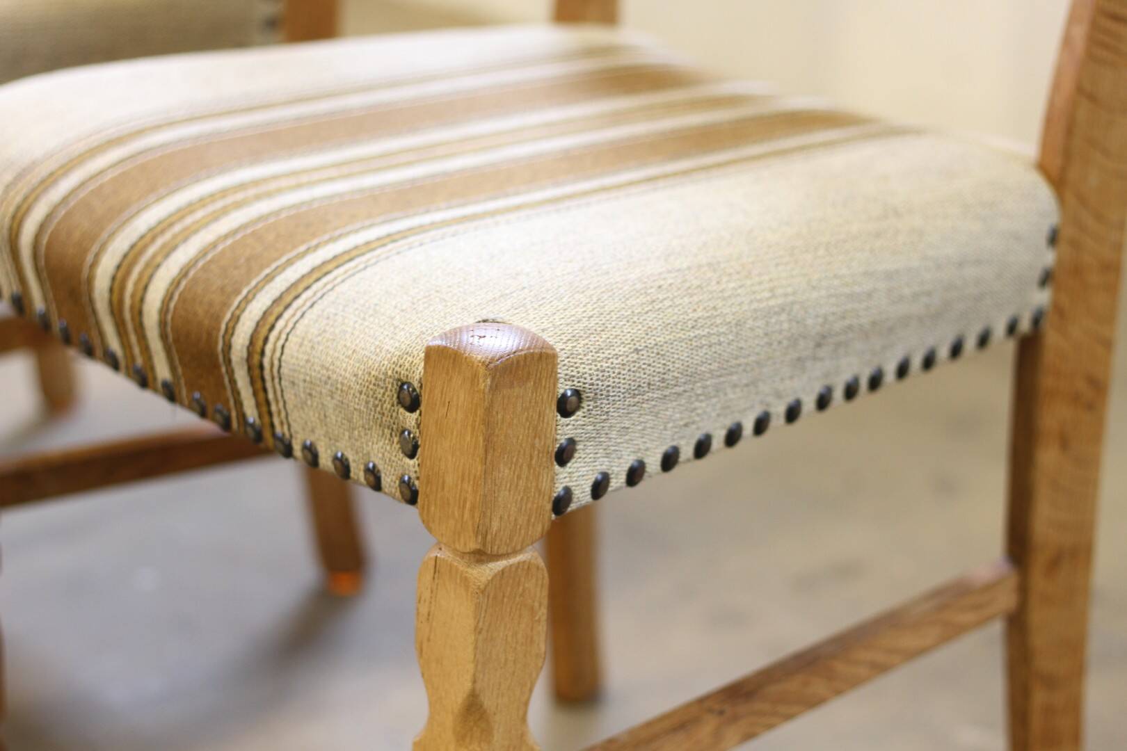 Vintage 1960s Danish Oak Dining Chairs style of Henning Kjærnulf, Denmark