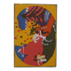 Vassily kandinsky : cavalier onirique - gravure sur bois