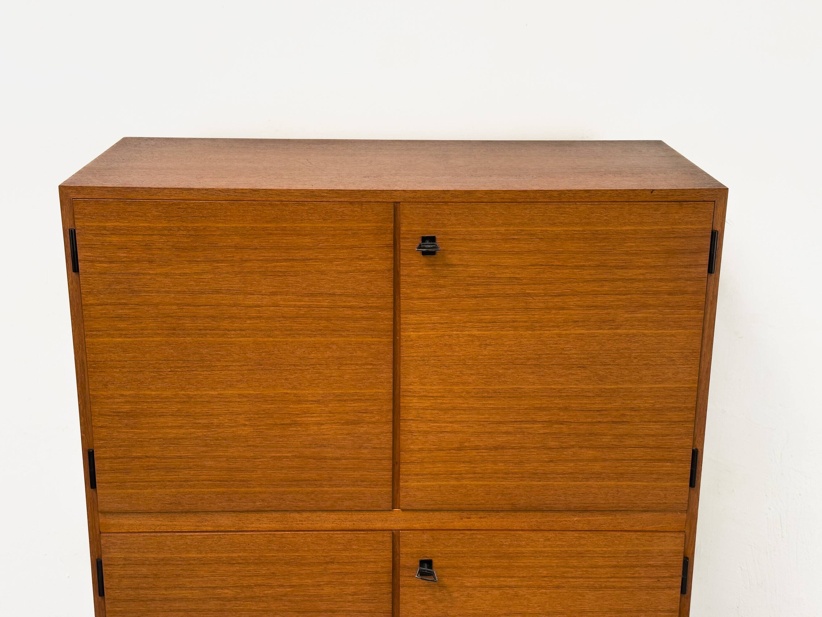 Mid-Century Teak Highboard Cabinet, 1963
