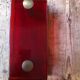 Old vintage glass and brass store door handle