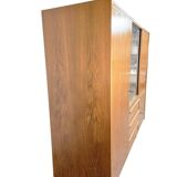 Meuble vintage en bois / meuble bar / vitrine