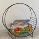 Magazine rack vintage log holder