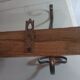 Coat rack wood and metal
