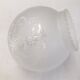 Tulipe globe verre gravé lampe suspension lustre applique