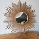 Vintage sun mirror - Rattan mirror
