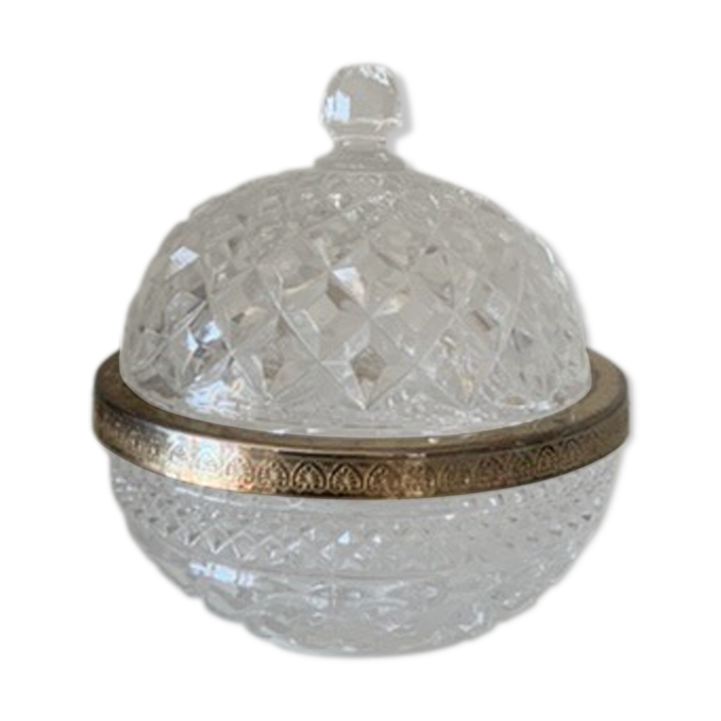 Sugar candy in Christal glass