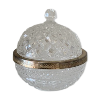 Sucrier bonbonnière en verre christal