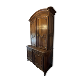 Armoire (Bahut) deux corps Louis XV en noyer 18e siècle