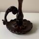 70s wooden candle holder