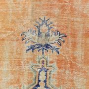 Blue Orange 250x350 cm Carpet, Vintage Large Rug, Turkish Antique Rug.
