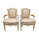 Pair of convertibles style Louis XVI tapered legs