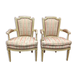 Pair of convertibles style Louis XVI tapered legs