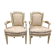 Pair of convertibles style Louis XVI tapered legs