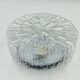 Massive modernist ceiling light in moulded glass