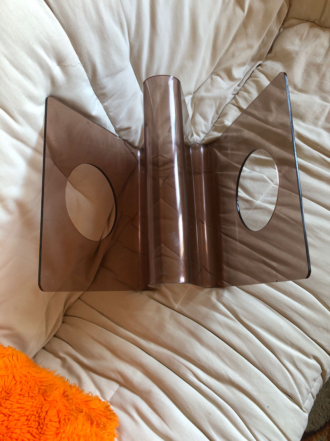 Michel Dumas plexiglas magazine rack for Roche Bobois