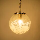 Art-glass ball chandelier by Kamenicky Senov, Czechoslovakia, 1970s