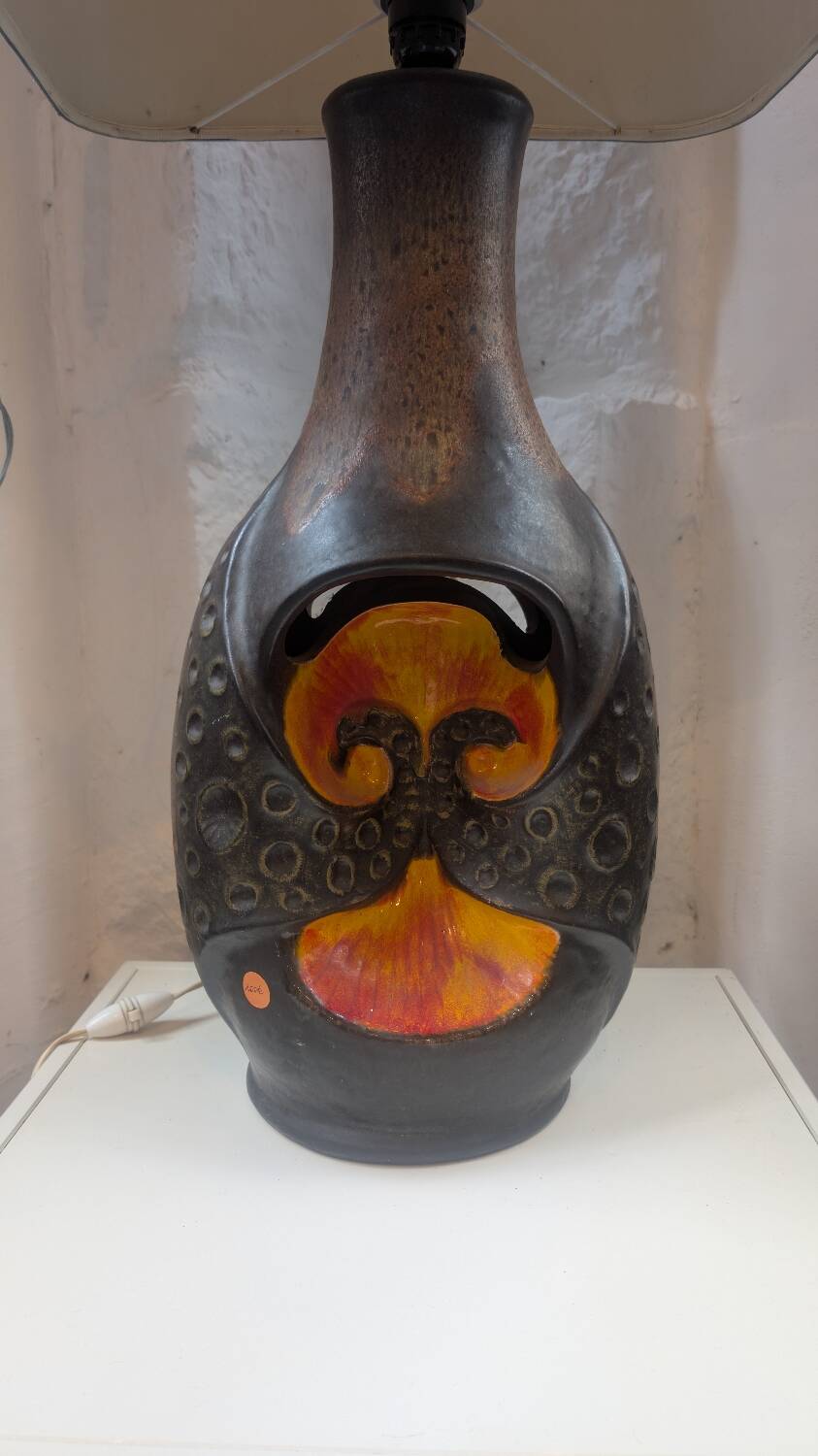 Large ceramic lamp from the 70s