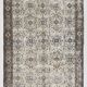 Tapis persan floral vert clair et marron