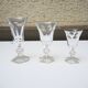 5 Metternich Style Crystal Stemmed Glasses H 13 cm