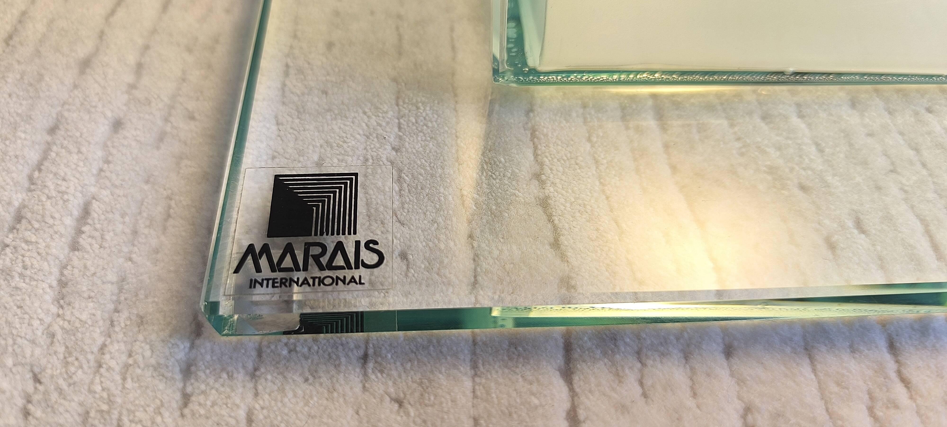 Marais International side table and light lamp