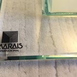 Marais International side table and light lamp