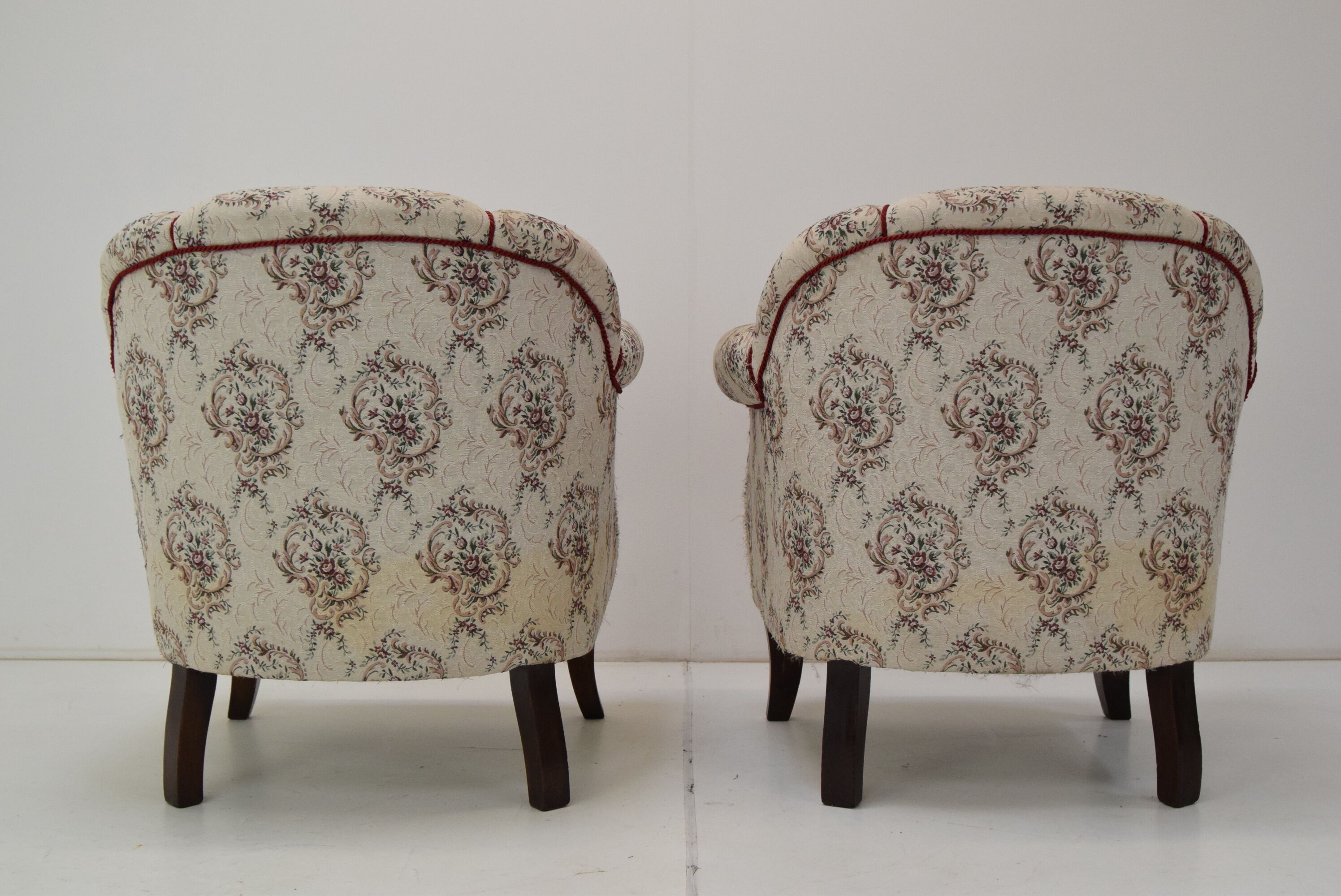 Pair of Mid-century Armchairs,Czechoslovakia,1950's.